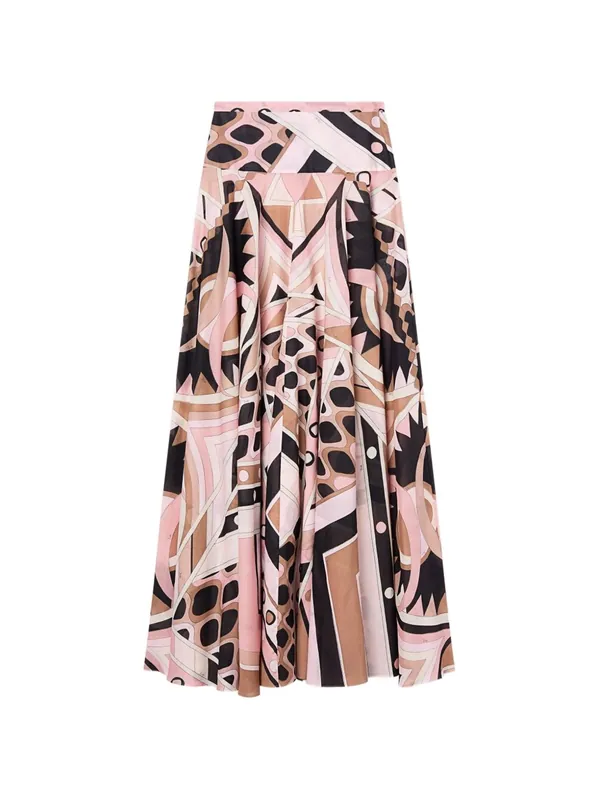 Printed Long Skirt - Pucci