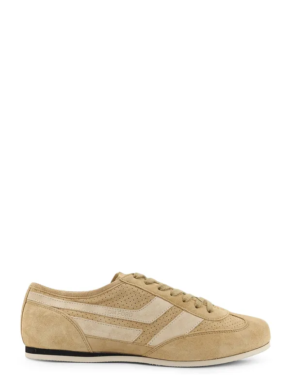 Brook Suede Sneakers With Engraved Logo On The Side - Tom Ford