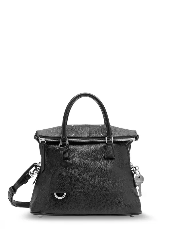 5ac Soft Mini Leather Crossbody Bag With Iconic Stitching On The Front - Maison Margiela