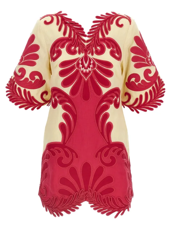 Spring Arabesc Dresses Fuchsia - Farm Rio