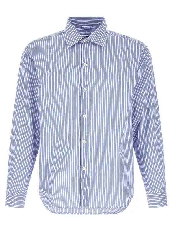 Generous Shirt And Blouse Light Blue - Mfpen