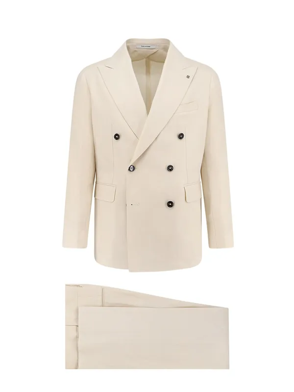 Double-Breasted Linen Blazer