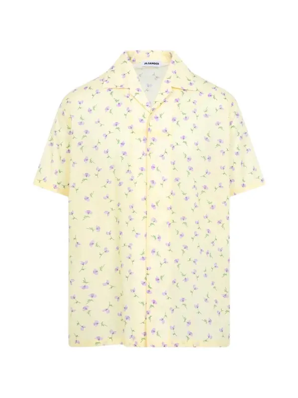 Short-Sleeved Shirt With Floral Print