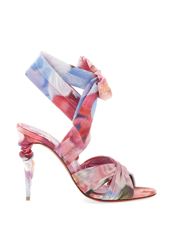Affabula Peony Print Sandals - Christian Louboutin