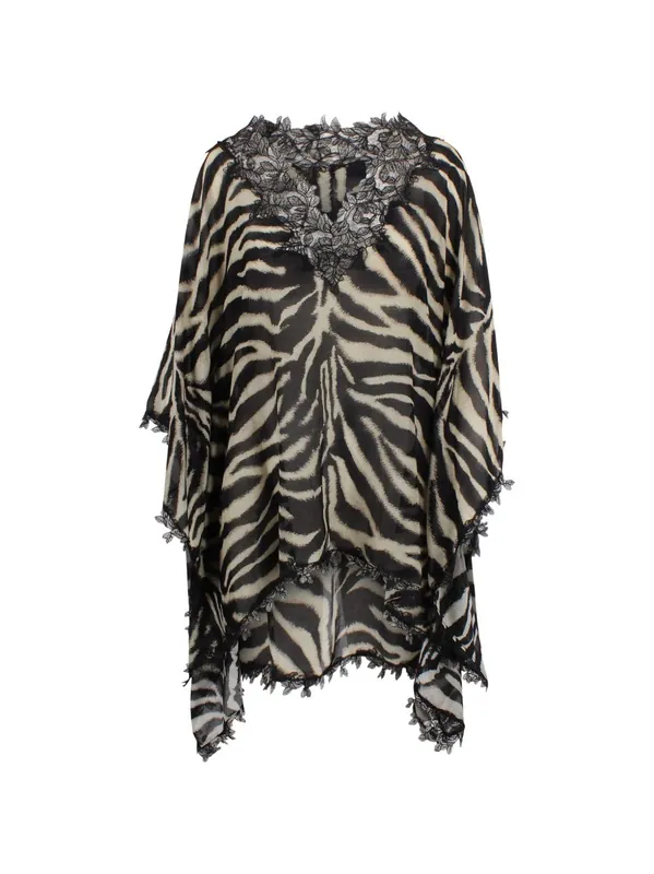 Printed Short Kaftan - Ermanno Scervino