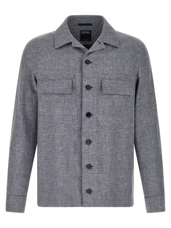Crossover Shirt And Blouse Blue - Zegna