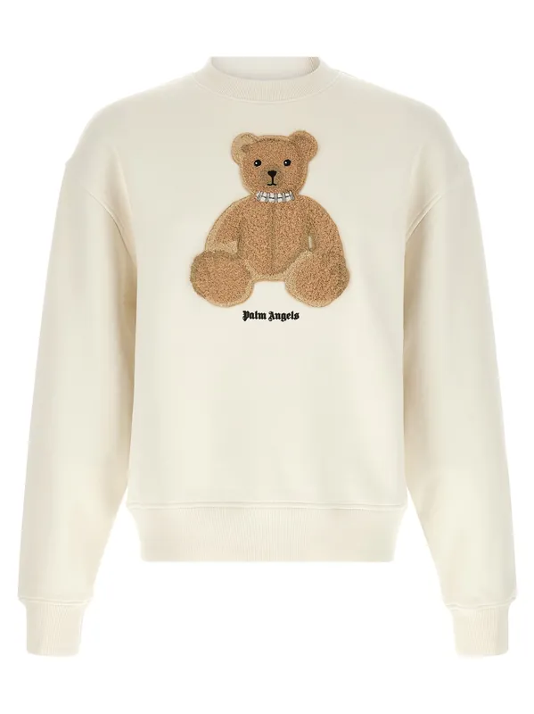Bear Sweatshirt White - Palm Angels