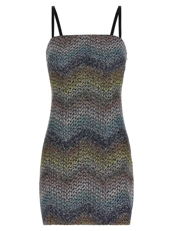 Lamé Viscose Dress Dresses Multicolor - Missoni