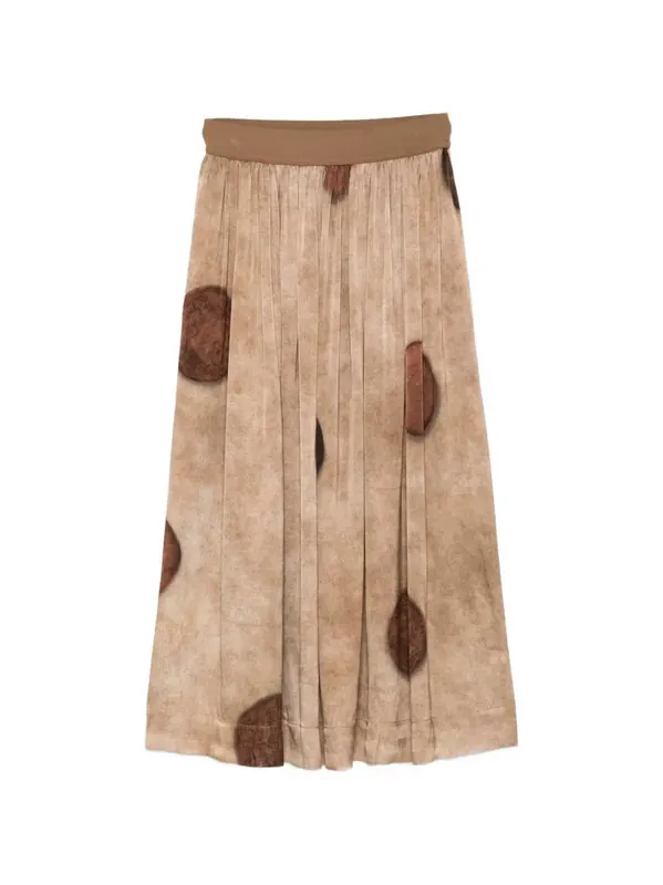 Midi Skirt With Gillian Polka Dot Print - Uma Wang