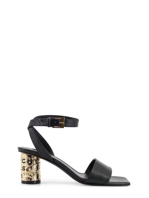 Tape Leather Heeled Sandals - Givenchy