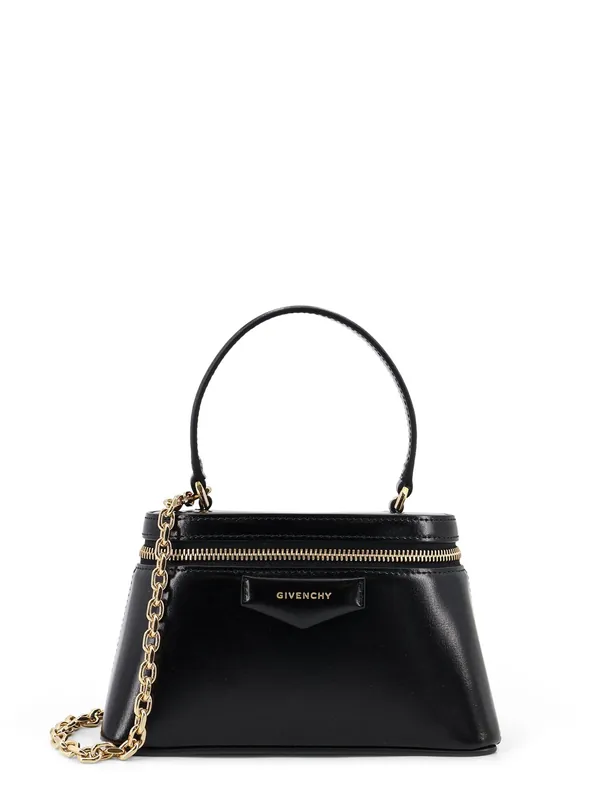 Vanity Antigona Leather Handbag With Lettering Logo On The Front - Givenchy