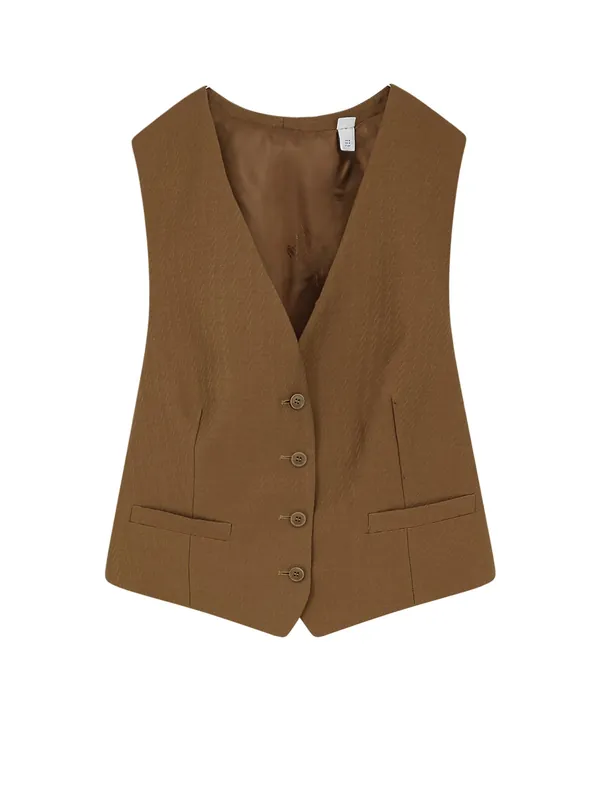 Warren Wool And Mohair Vest - Burberry