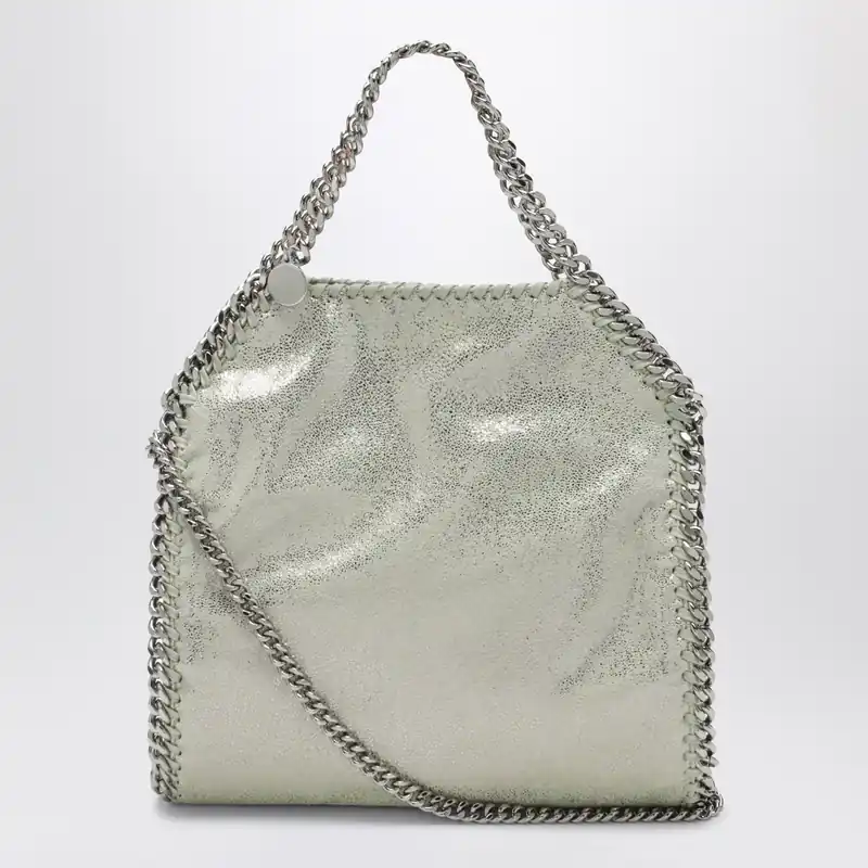 Mini Falabella Tote Bag In Light Lime Green By Stella Mc Cartney - Stella McCartney