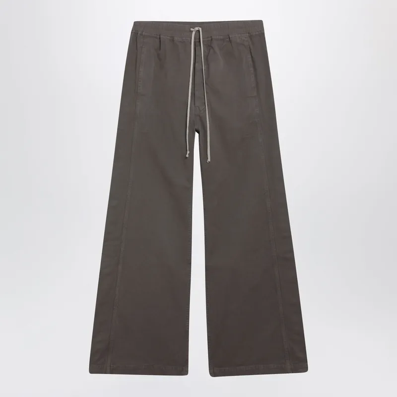 Temple Wide Pusher Trousers In Mud Color - Rick Owens DRKSHDW