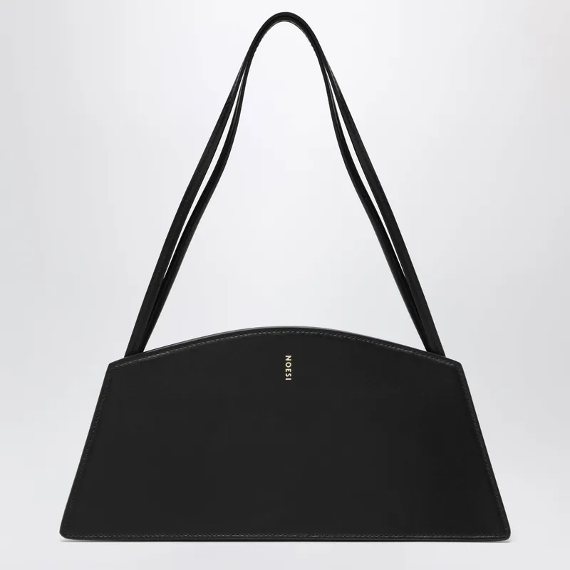 Jade Black Bag In Smooth Leather - Noesi