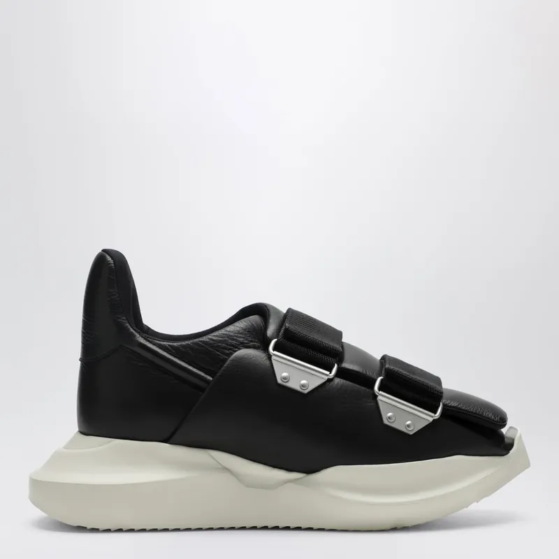 Temple Burrito Geth Sneakers In Black Leather - Rick Owens