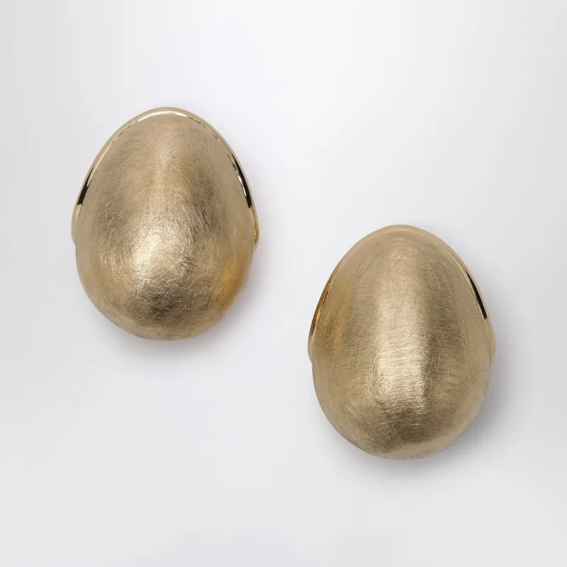 Raisin Grape-Shaped Earrings In Gold-Plated Copper