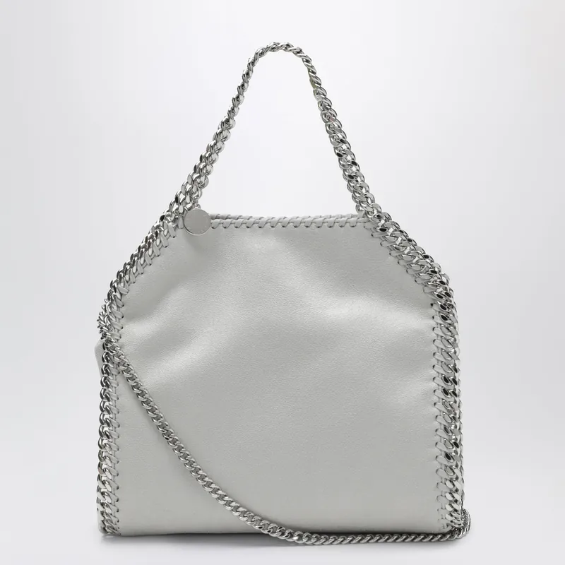 Pearl Grey Falabella Mini Tote Bag - Stella McCartney
