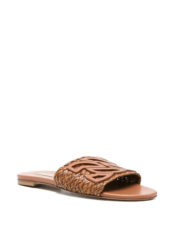 Leather Flat Sandals - Casadei