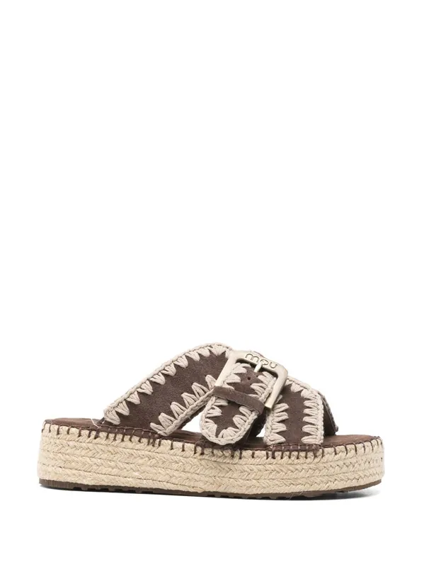 Jute Platform Sandals - Mou