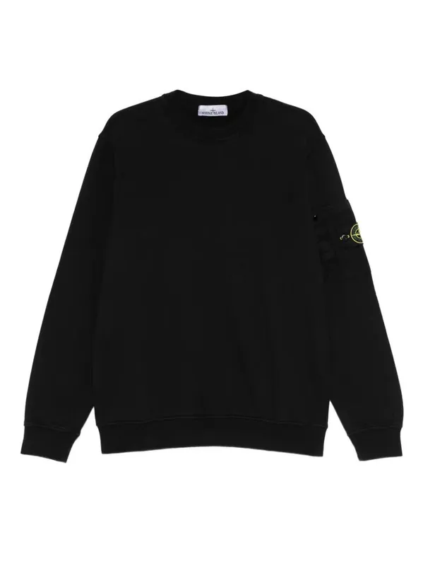 Regular Fit Crewneck Midweight Sweatshirt With Pocket - Stone Island