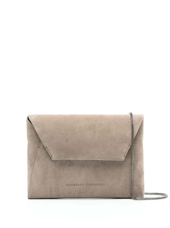 Suede Clutch - Brunello Cucinelli
