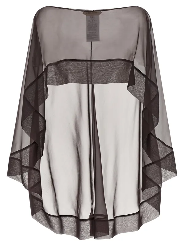 Chiffon Scarf Scarves And Foulards Brown - Alberta Ferretti