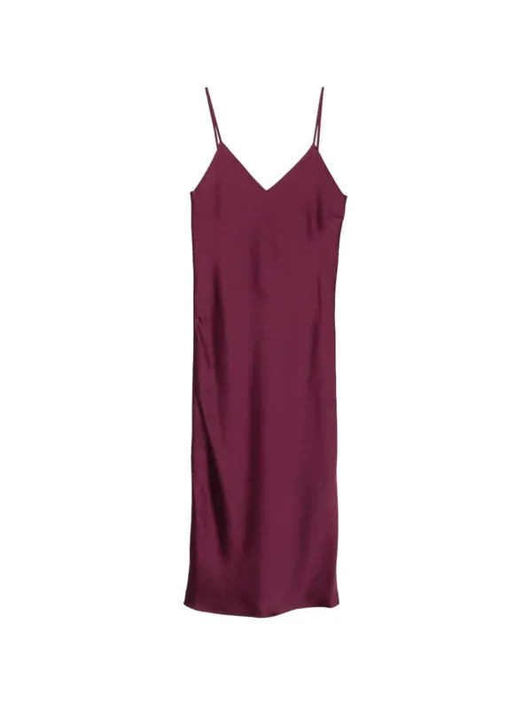 V-Neck Midi Dress