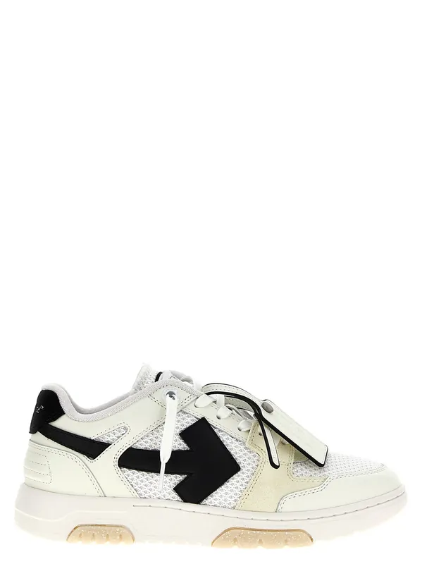 Slim Out Of Office Sneakers White/Black - Off-White