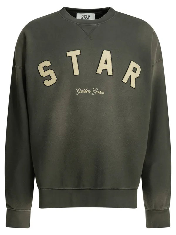 Star Sweatshirts Black - Golden Goose