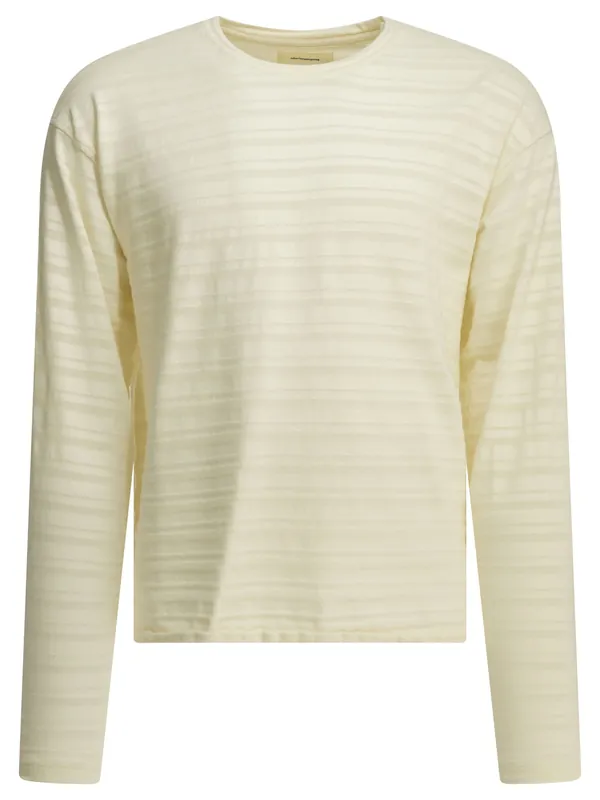Knitted Crew Neck Sweater Knitwear White - Mfpen