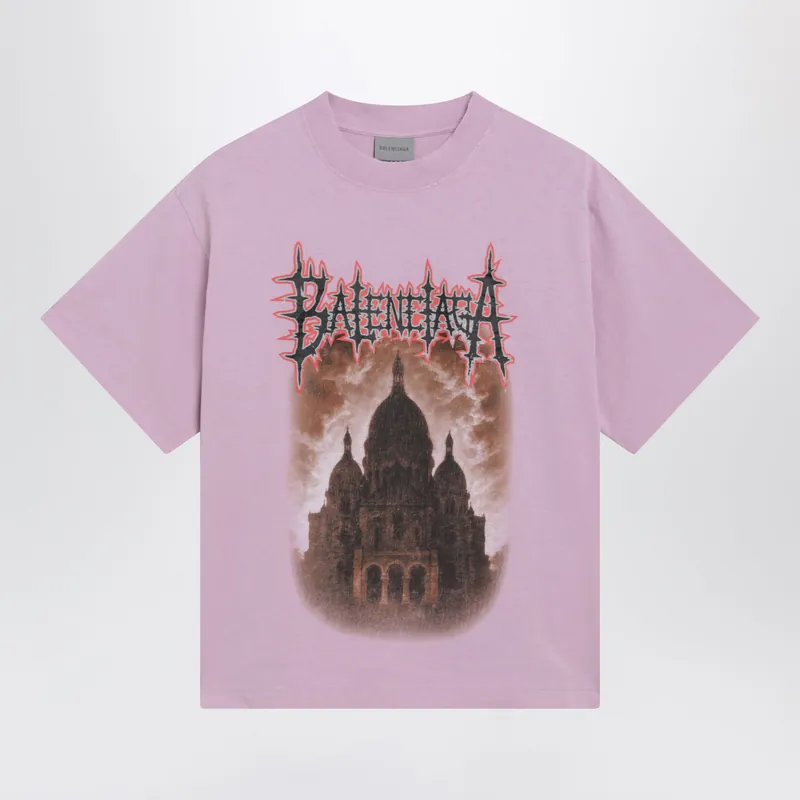 Women's Sacré Cœur T-Shirt In Jersey, Old Pink