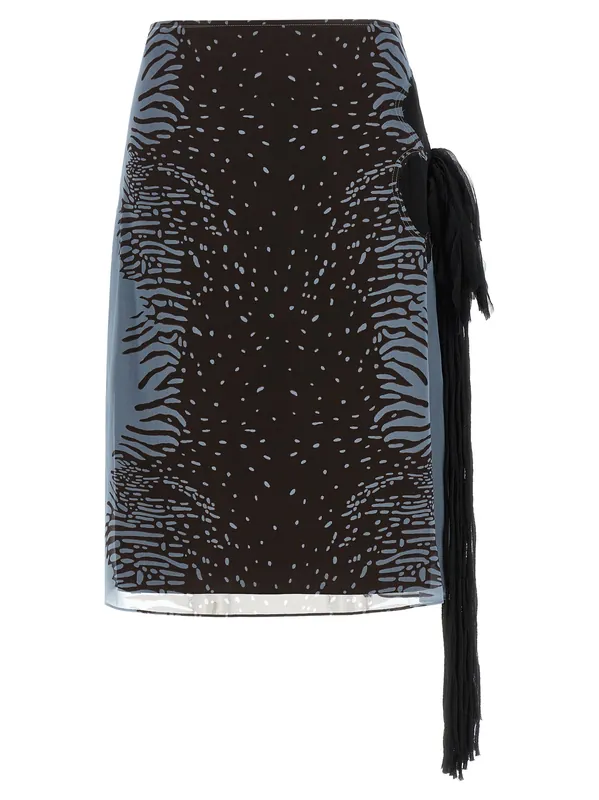 Georgette Skirt Skirts Multicolor - Ferragamo