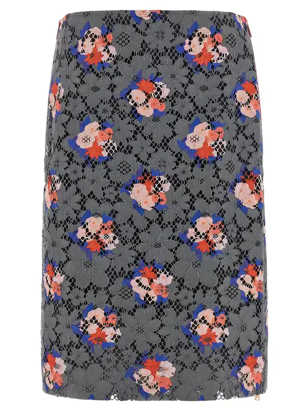 Fendi Bouquet Skirts Gray