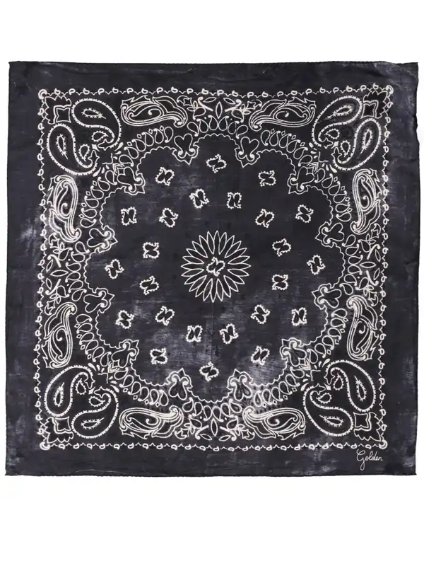 Foulard Con Motivo Paisley - Golden Goose