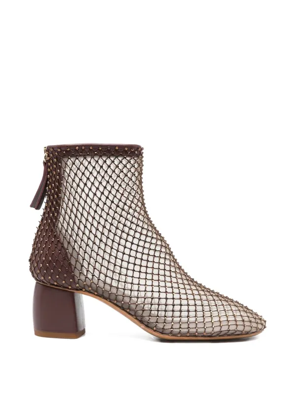 Strass Mesh Ankle Boots - Forte_Forte