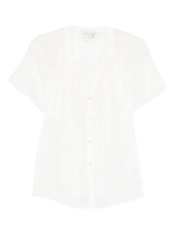 Embroidered Cotton Shirt - Forte_Forte