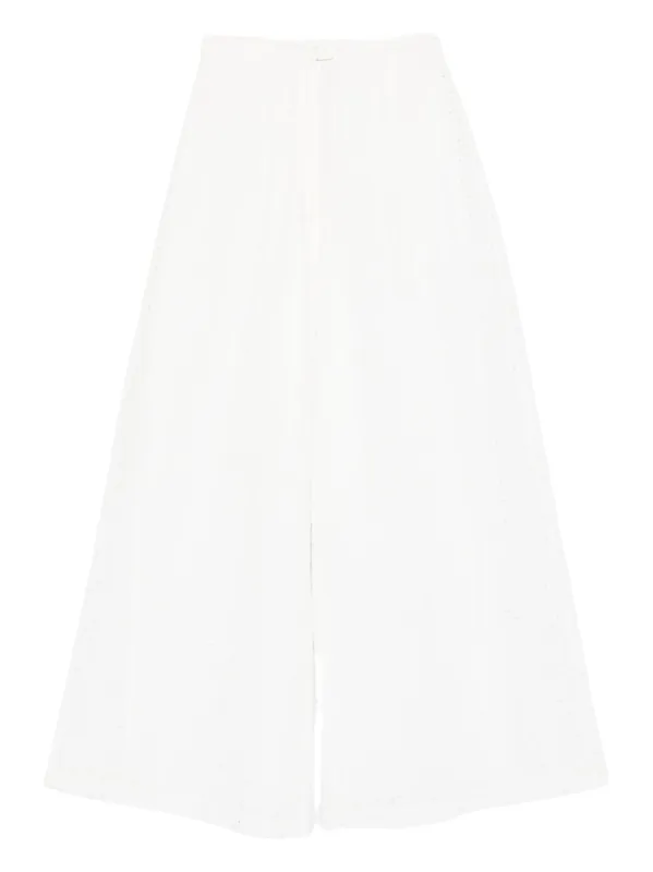 Embroidered Cotton Trousers - Forte_Forte