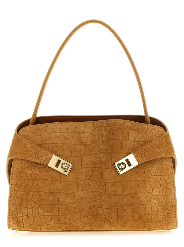 Hug Soft (M) Shoulder Bags Brown - Ferragamo