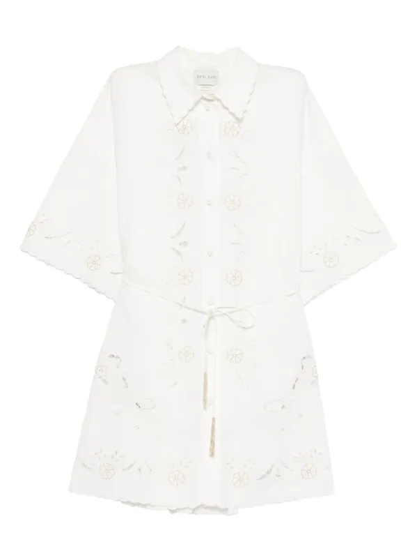 Embroidered Cotton Shirtdress - Forte_Forte