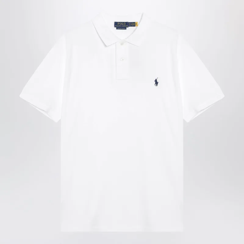 White Cotton Custom Slim-Fit Polo