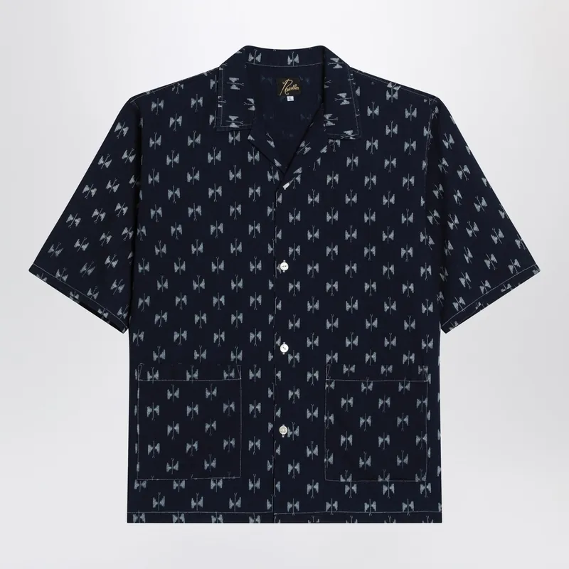 Blue Denim Shirt With Bow Ties - Needles