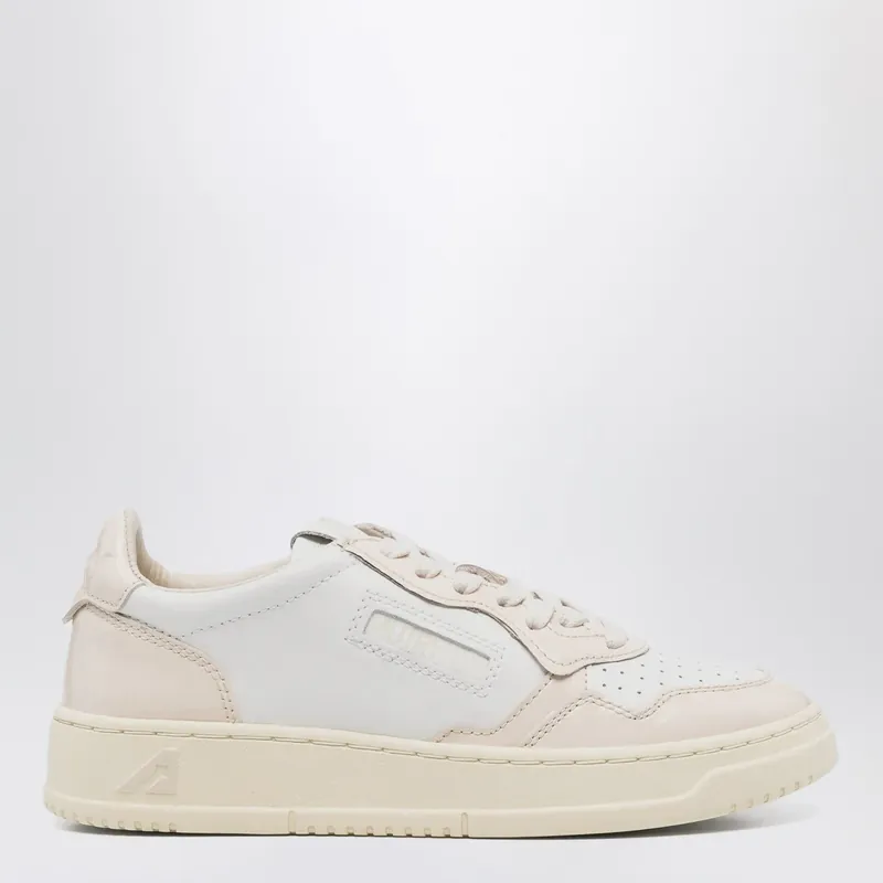 White/Light Pink Medalist Sneakers - Autry