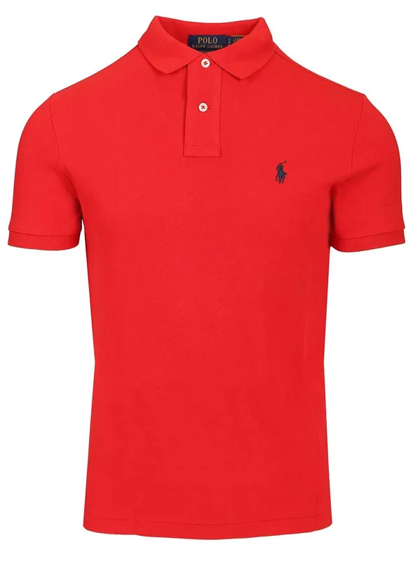 Cotton Jersey Polo Shirt Red - Polo Ralph Lauren