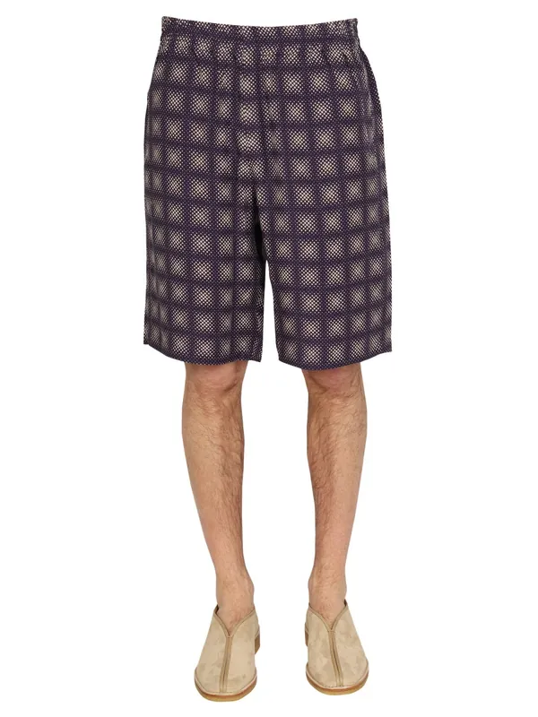 Check Print Bermuda - Needles