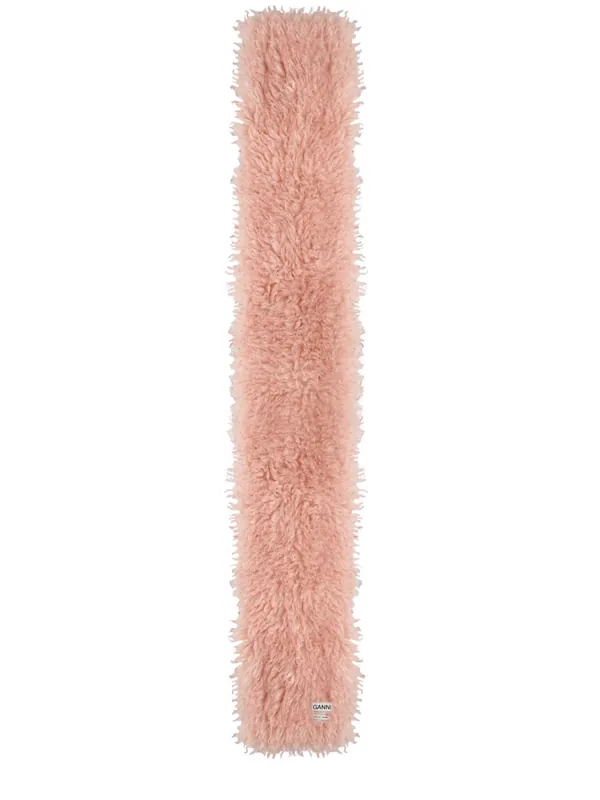 Scarf With Logo - Ganni
