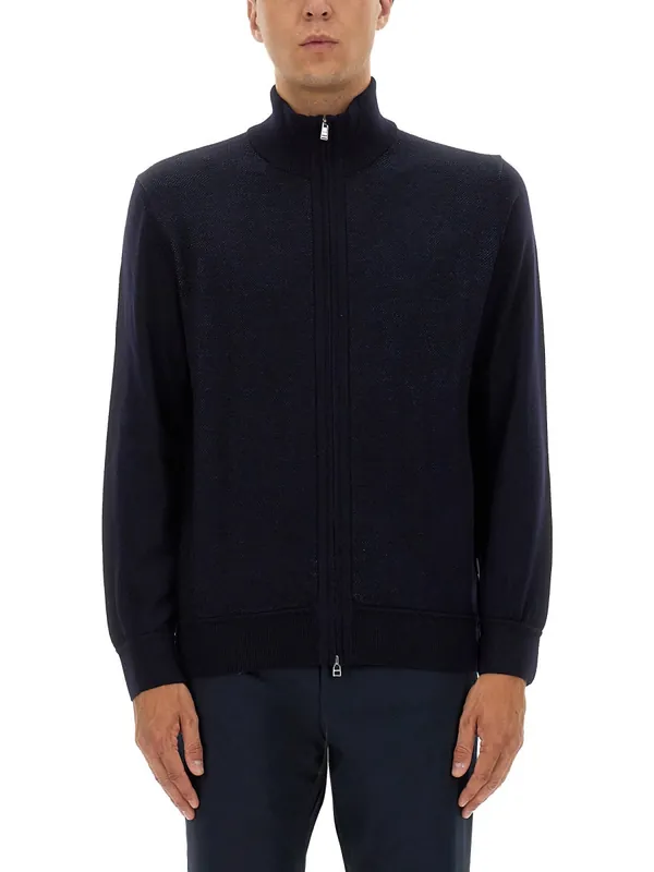 Shirt With Zip. - Boss