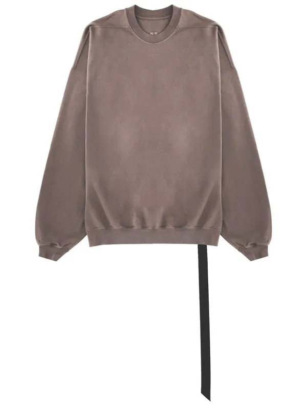 Felpa "Hun Crewneck" In Cotone - Rick Owens DRKSHDW