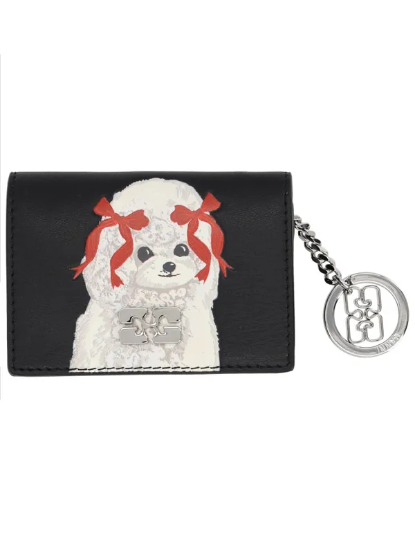 "Flap Puddle" Card Holder - Ganni