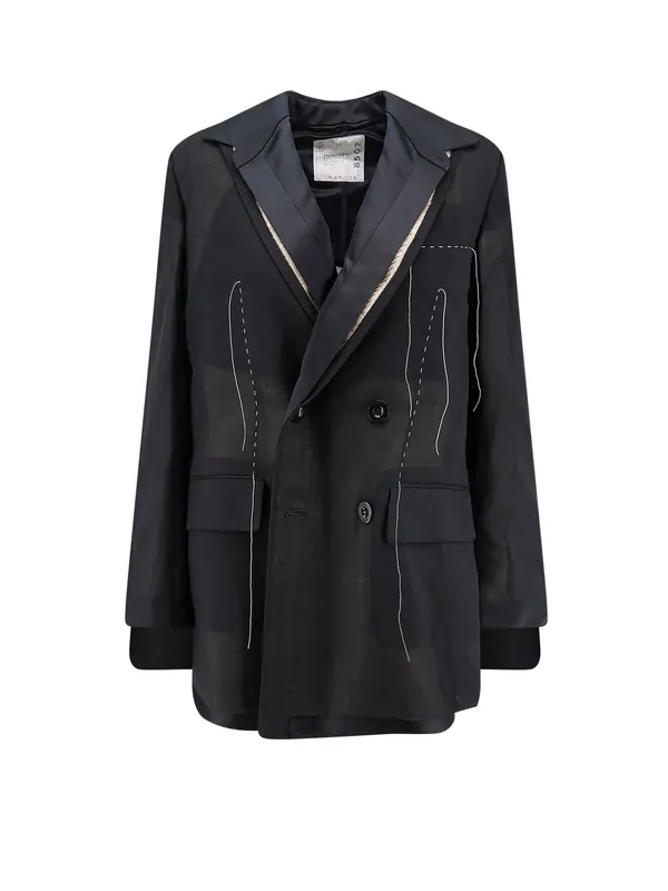 Silk And Organza Blazer - Sacai
